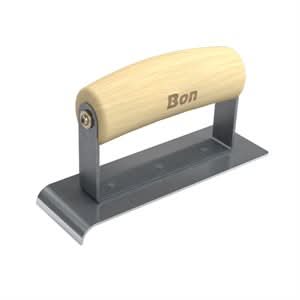 Bon 12 - 471 Radius Edger - 6" X 2" - 3/8" Radius Wood Handle 6" x 2" | Concrete Tool for Pros - Bayou Tool