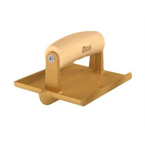 Bon 12 - 588 Groover - Bronze 6" X 4 1/2" Bit 1/2" X 3/8" Wood Handle Matching walking tools available | Concrete Tool for Pros - Bayou Tool