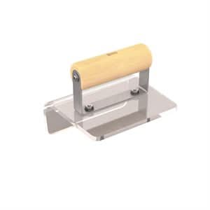 Bon 12 - 693 Step Tool - Plex Outside 6" X 5" - 3/4" Radius Wood Handle nan | Concrete Tool for Pros - Bayou Tool