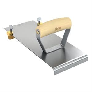 Bon 12 - 781 Edger/Groover - 12" - 3/4" Bit - 3/8" Radius Wood Handle Patent : D775508 | Concrete Tool for Pros - Bayou Tool