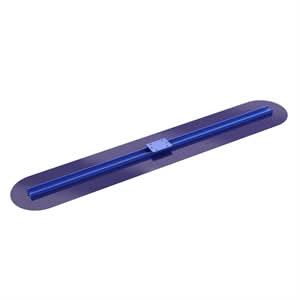 Bon 12 - 819 Big Blue Bull Trowel - Blue Steel 72" X 12" Rnd End Unique two rivet fastening system | Concrete Tool for Pros - Bayou Tool
