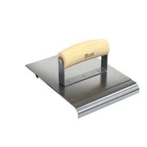 Bon 12 - 883 Edger/Groover - 6" X 8" - 1/4" Bit - 1/2" Radius Wood Handle 6" curb width | Concrete Tool for Pros - Bayou Tool