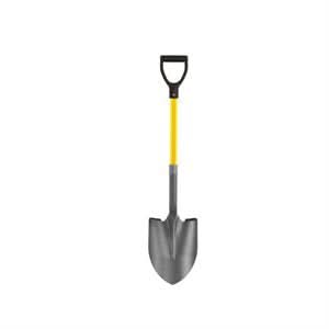 Bon 28 - 107 Shovel - Round Point 27" D Fiberglass Handle | General Construction Tool for Pros - Bayou Tool
