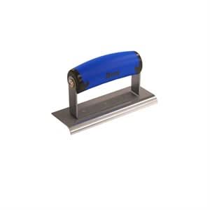 Bon 62 - 434 Edger - Stainless Steel 6" X 2" - 3/8" Radius X 3/8" Lip Comfort Grip Handle 6" long x 2" wide edger | Concrete Tool for Pros - Bayou Tool