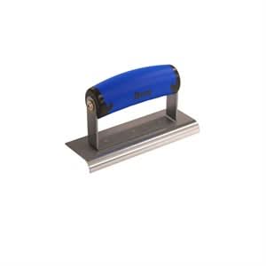Bon 62 - 435 Edger - Stainless Steel 6" X 2" - 3/8" Radius X 1/2" Lip Comfort Grip Handle 6" long x 2" wide edger | Concrete Tool for Pros - Bayou Tool