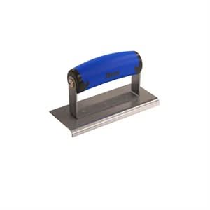 Bon 62 - 437 Edger - Stainless Steel 6" X 2 1/2" - 1/4" Radius X 3/8" Lip Comfort Grip Handle 6" long x 2 - 1/2" wide edger | Concrete Tool for Pros - Bayou Tool