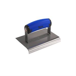 Bon 62 - 440 Edger - Stainless Steel 6" X 4" - 1/2" Radius X 5/8" Lip Comfort Grip Handle 6" long x 4" wide edger | Concrete Tool for Pros - Bayou Tool