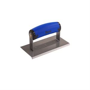 Bon 62 - 441 Edger - Stainless Steel 6" X 3" - 1/8" Radius X 1/4" Lip Comfort Grip Handle 6" long x 3" wide edger | Concrete Tool for Pros - Bayou Tool