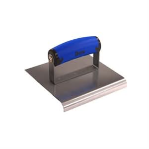Bon 62 - 444 Edger - Stainless Steel 6" X 6" - 1/2" Radius X 5/8" Lip Comfort Grip Handle 6" long x 6" wide edger | Concrete Tool for Pros - Bayou Tool