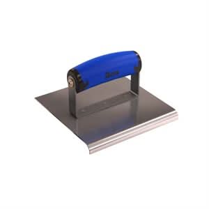 Bon 62 - 445 Edger - Stainless Steel 6" X 6" - 3/8" Radius X 1/2" Lip Comfort Gripd Handle 6" long x 6" wide edger | Concrete Tool for Pros - Bayou Tool