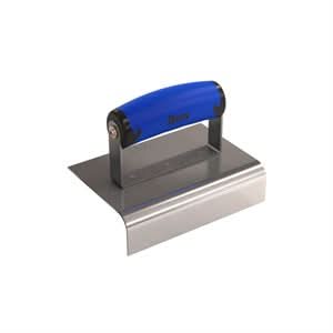 Bon 62 - 446 Edger - Stainless Steel 6" X 4" - 1/2" Radius X 1 1/2" Lip Comfort Grip Handle 6" long x 4" wide edger | Concrete Tool for Pros - Bayou Tool