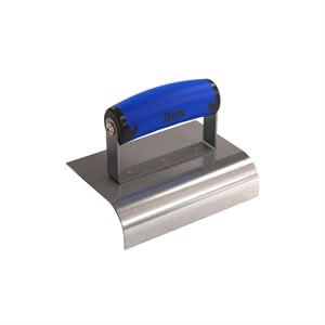 Bon 62 - 448 Edger - Stainless Steel 6" X 4" - 1" Radius X 1 1/2" Lip Comfort Grip Handle 6" long x 4" wide edger | Concrete Tool for Pros - Bayou Tool