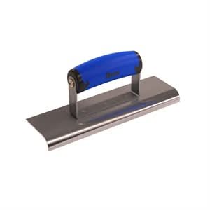 Bon 62 - 453 Edger - Stainless Steel 9" X 2 1/2" - 1/2" Radius X 5/8" Lip Comfort Grip Handle 9" long x 2 - 1/2" wide edger | Concrete Tool for Pros - Bayou Tool