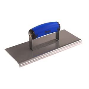 Bon 62 - 459 Edger - Stainless Steel 10" X 4" - 3/8" Radius X 1/2" Lip Comfort Grip Handle 10" long x 4" wide edger | Concrete Tool for Pros - Bayou Tool