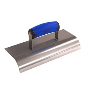 Bon 62 - 461 Edger - Stainless Steel 10" X 4" - 1 1/2" Radius X 1 1/2" Lip Comfort Grip Handle 10" long x 4" wide edger | Concrete Tool for Pros - Bayou Tool