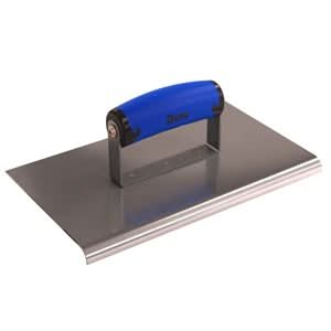 Bon 62 - 462 Edger - Stainless Steel 10" X 6" - 3/8" Radius X 1/2" Lip Comfort Grip Handle 10" long x 6" wide edger | Concrete Tool for Pros - Bayou Tool