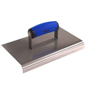 Bon 62 - 464 Edger - Stainless Steel 10" X 6" - 3/4" Radius X 1" Lip Comfort Grip Handle 10" long x 6" wide edger | Concrete Tool for Pros - Bayou Tool