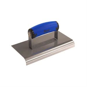 Bon 62 - 465 Edger - Stainless Steel 8" X 4" - 3/4" Radius X 7/8" Lip Comfort Grip Handle 8" long x 4" wide edger | Concrete Tool for Pros - Bayou Tool