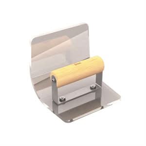 Bon 82 - 121 Step Tool - Plex Inside 6" X 5" - 2" Radius 5" Lip Wood Handle nan | Concrete Tool for Pros - Bayou Tool