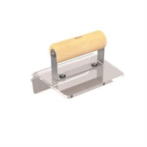 Bon 82 - 122 Step Tool - Plex Outside 6" X 5" - 1" Radius Wood Handle nan | Concrete Tool for Pros - Bayou Tool