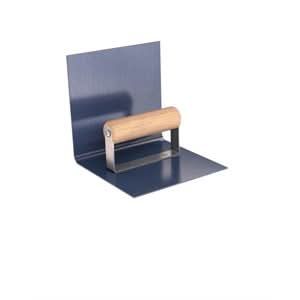 Bon 82 - 230 Step Tool - Inside Blue Steel 6" X 6" - 3/8" Radius 6" Lip Wood Handle nan | Concrete Tool for Pros - Bayou Tool
