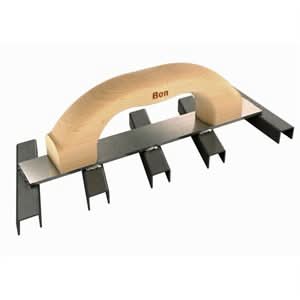 Bon 83 - 147 Channel Mortar Scraper - 10" X 4 3/4" - Wood Handle | Drywall & Plaster Tool for Pros - Bayou Tool