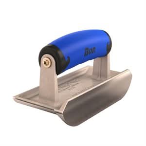 Bon 88 - 311 Edger - Bullet Stainless Steel 6" X 2 3/4" Lip 5/8" X 3/16" Comfort Grip Handle 6" long  x 2 - 3/4" wide edger | Concrete Tool for Pros - Bayou Tool