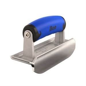Bon Pro Plus 88 - 335 Edger - Bullet Stainless Steel 6" X 2 1/4" Lip 3/4" X 3/16" Comfort Grip Handle 6" long  x 2 - 1/2" wide edger | Concrete Tool for Pros - Bayou Tool