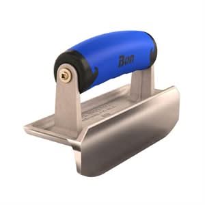 Bon Pro Plus 88 - 336 Edger - Bullet Stainless Steel 6" X 2 1/4" Lip 1" X 1/4" Comfort Grip Handle 6" long  x 2 - 1/2" wide edger | Concrete Tool for Pros - Bayou Tool