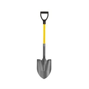 Bon Pro Plus Bon 28 - 142 Shovel - Round Point Closed Back 27" D Fiberglass Handle | General Construction Tool for Pros - Bayou Tool
