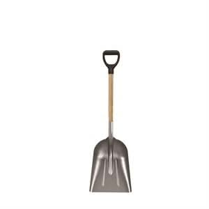 Bon Pro Plus Bon 84 - 700 Scoop Shovel - Aluminum 14 - 1/2" X 17 - 3/4" - 29" D Wood Handle | General Construction Tool for Pros - Bayou Tool