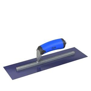 Bon Steel City 67 - 178 Finish Trowel - Square - Blue Steel - 14 X 4 - Comfort Grip Professional grade trowels | Concrete Tool for Pros - Bayou Tool