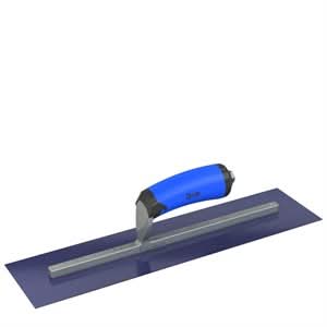 Bon Steel City 67 - 180 Finish Trowel - Square - Blue Steel - 16 X 4 - Comfort Grip Professional grade trowels | Concrete Tool for Pros - Bayou Tool