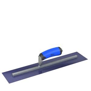 Bon Steel City 67 - 182 Finish Trowel - Square - Blue Steel - 18 X 4 - Comfort Grip Professional grade trowels | Concrete Tool for Pros - Bayou Tool