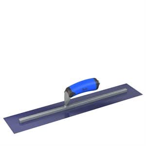 Bon Steel City 67 - 184 Finish Trowel - Square - Blue Steel - 20 X 4 - Comfort Grip Professional grade trowels | Concrete Tool for Pros - Bayou Tool