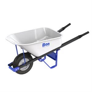 BonTradeTough Bon 34 - 231 Barrow - Steel Tray - 6 Cubic Feet - Single Knobby Pn Tire - Steel Handle | General Construction Tool for Pros - Bayou Tool