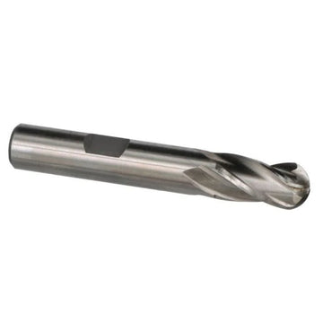 1/2" X 1/2" HSS 4 Flute Single End Ball End Mill - High Performance & Durable Cutting Tool | Drill America