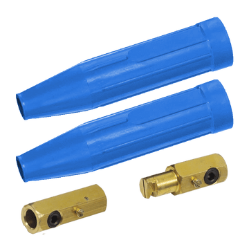 Male & Female 2 MBP Tweco® Style Cable Connector Set – Heavy - Duty Welding Cable Connector (Sold by the Set) - Bayou Tool