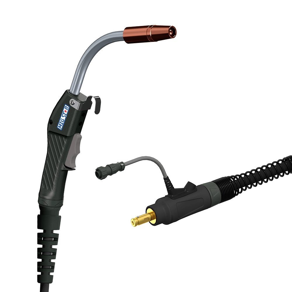 Mig Star 400 AMP 15 ft. MIG Gun – Lincoln Back - End, Tweco Front - End, 100% Duty Cycle - Bayou Tool