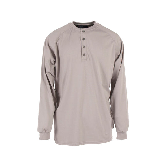 Neese 6 oz Cotton FR Henley Shirt (CAT 2) - Bayou Tool