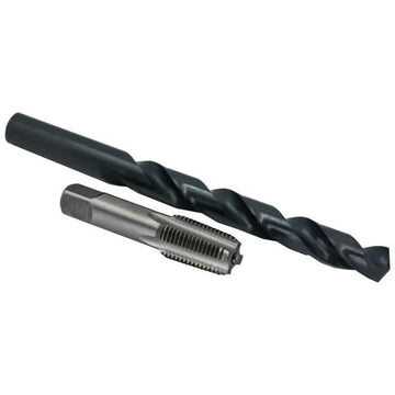 1/4" Carbon Steel NPT Pipe Tap and 7/16" HSS Drill Bit Kit - High Performance & Durable Cutting Tool | Drill America