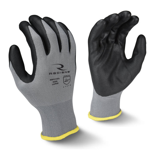 Radians RWG13C Polyester Shell Foam Nitrile Gripper Glove - Bayou Tool