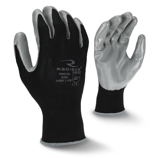Radians RWG15 Smooth Nitrile Palm Coated Glove - Bayou Tool