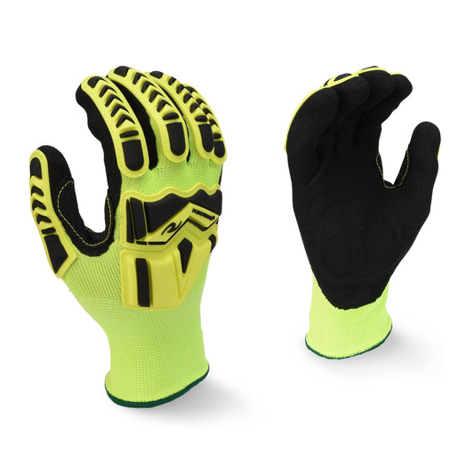 Radians RWG23 High Visibility Work Glove with TPR and Padded Palm - Bayou Tool