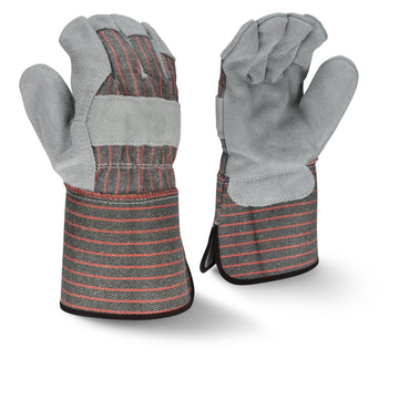 Radians RWG3103G Economy Shoulder Gray Split Cowhide Leather Glove - Bayou Tool