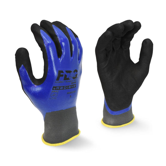 Radians RWG32 FDG Coating Full Dipped Waterproof Nitrile Work Glove - Bayou Tool