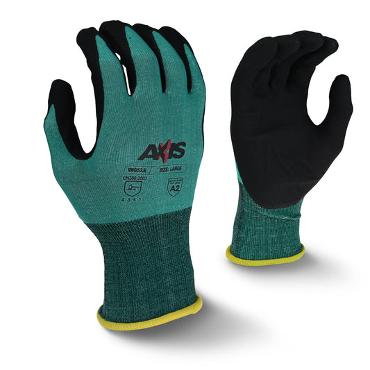 Radians RWG533 AXIS Cut Protection Level A2 Foam Nitrile Coated Glove - Bayou Tool