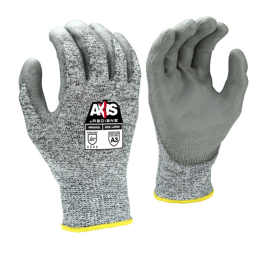 Radians RWG562 AXIS Cut Protection Level A3 PU Coated Glove - Bayou Tool