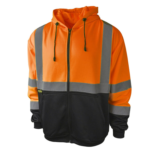 Radians SJ01B - 3 Class 3 Color Blocked Hooded Sweatshirt - Bayou Tool