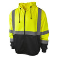 Radians SJ01B - 3 Class 3 Color Blocked Hooded Sweatshirt - Bayou Tool